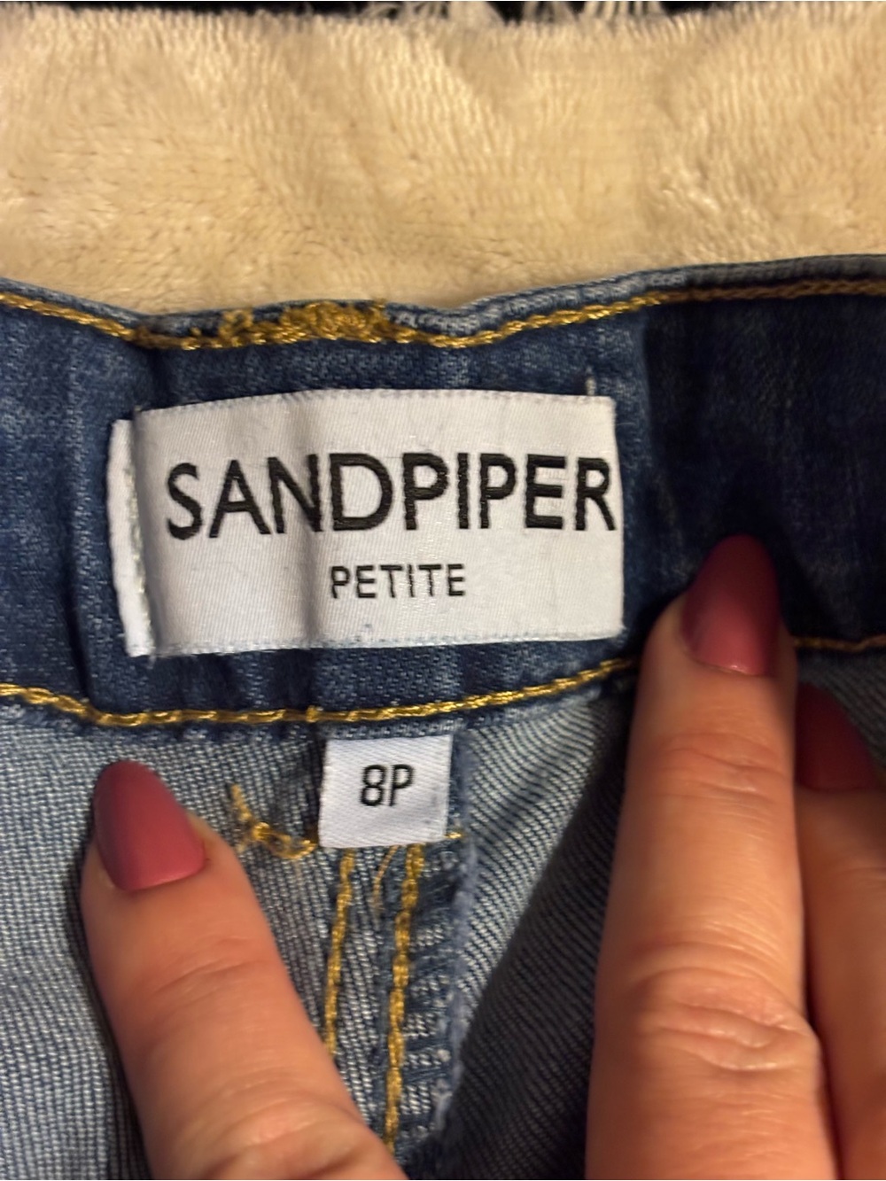 Women’s Straight-Leg Jeans in Dark Blue with Front Patch Pockets - Picture 3 of 14